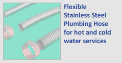 Smooth All-Stainless Catering Gas Hose